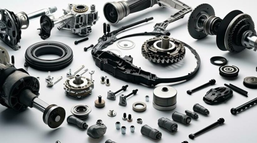 new-car-parts-set-on-a-white-background-with-copy-space-arranged-flatly-photo